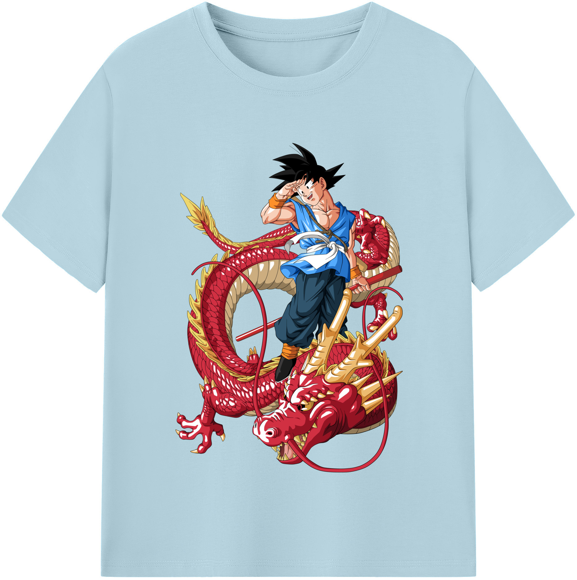 （画像用） ドラゴンボール 孫悟空（そん ごくう）Son Goku カカロット DRAGON BALL Kakarotto 綿100％半袖Tシャツ（フロントプリント）